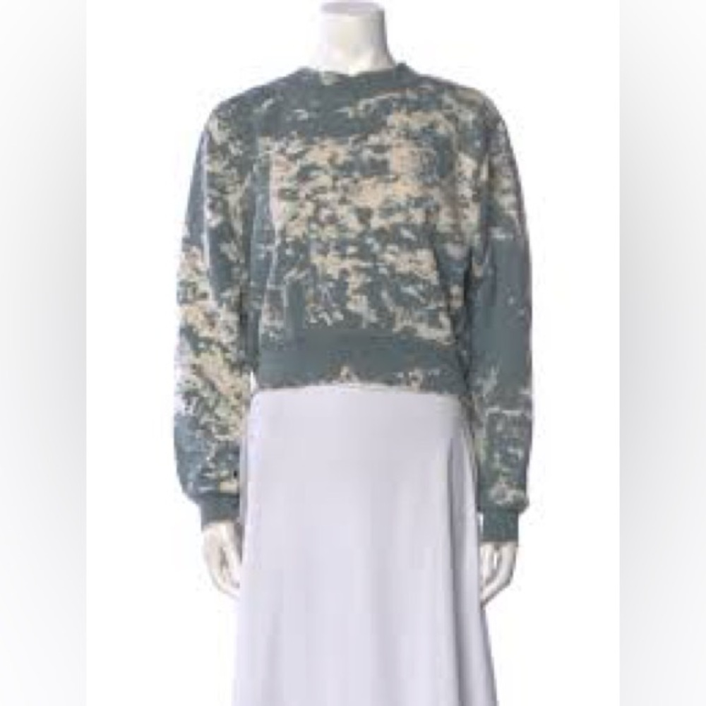 Cotton Citizen Teal and White Sweatshirt
